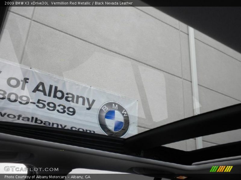 Vermillion Red Metallic / Black Nevada Leather 2009 BMW X3 xDrive30i