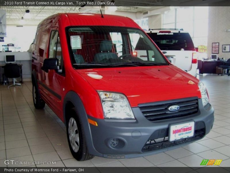 Torch Red / Dark Gray 2010 Ford Transit Connect XL Cargo Van