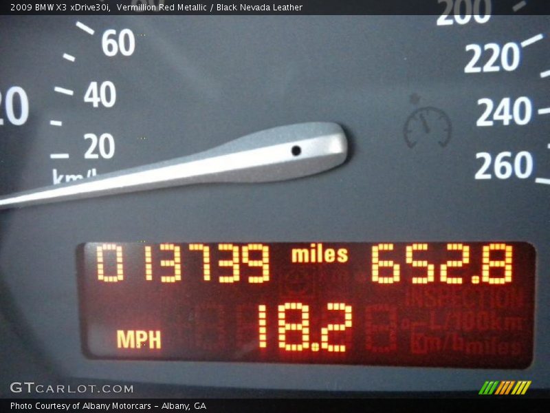 Vermillion Red Metallic / Black Nevada Leather 2009 BMW X3 xDrive30i