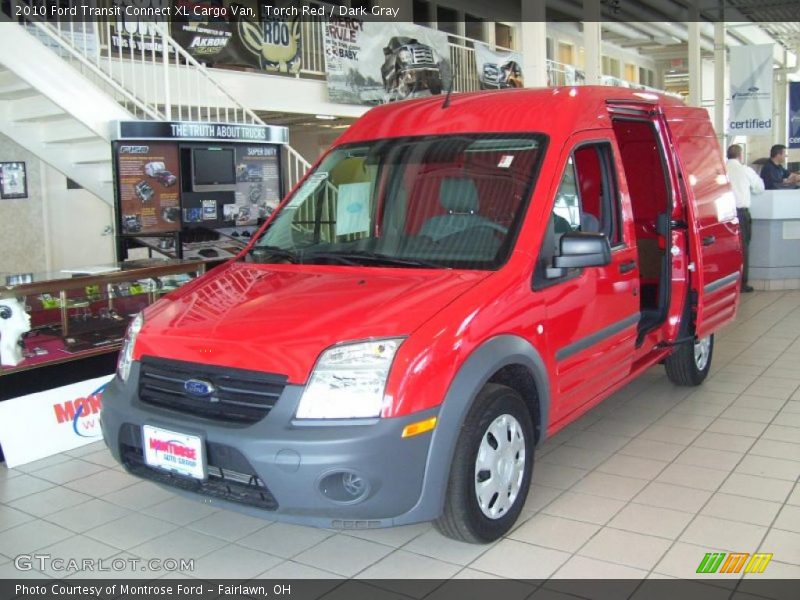 Torch Red / Dark Gray 2010 Ford Transit Connect XL Cargo Van