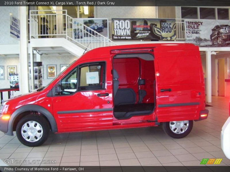 Torch Red / Dark Gray 2010 Ford Transit Connect XL Cargo Van