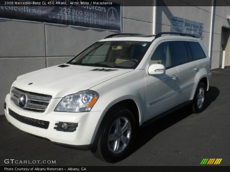 Arctic White / Macadamia 2008 Mercedes-Benz GL 450 4Matic