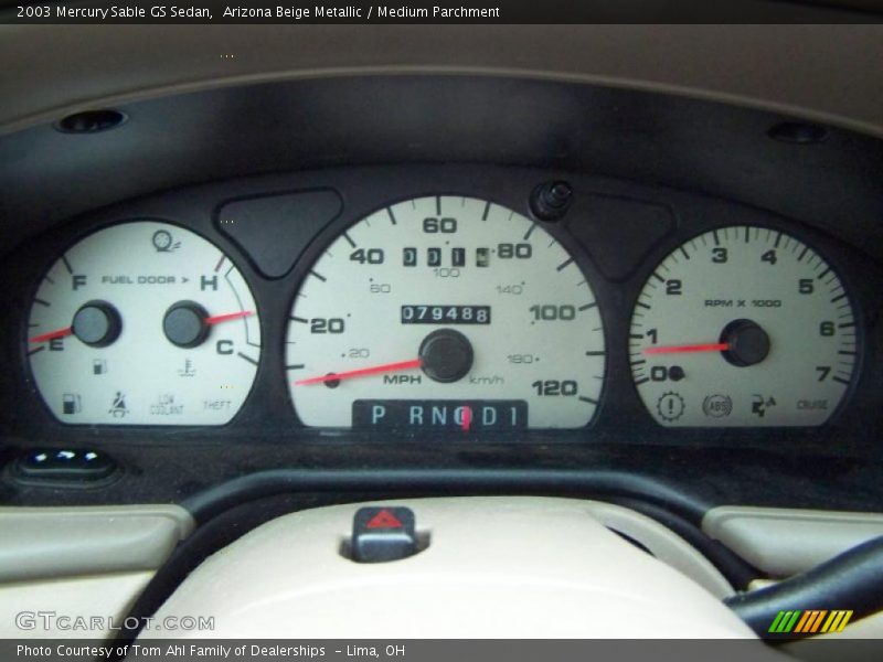 Arizona Beige Metallic / Medium Parchment 2003 Mercury Sable GS Sedan