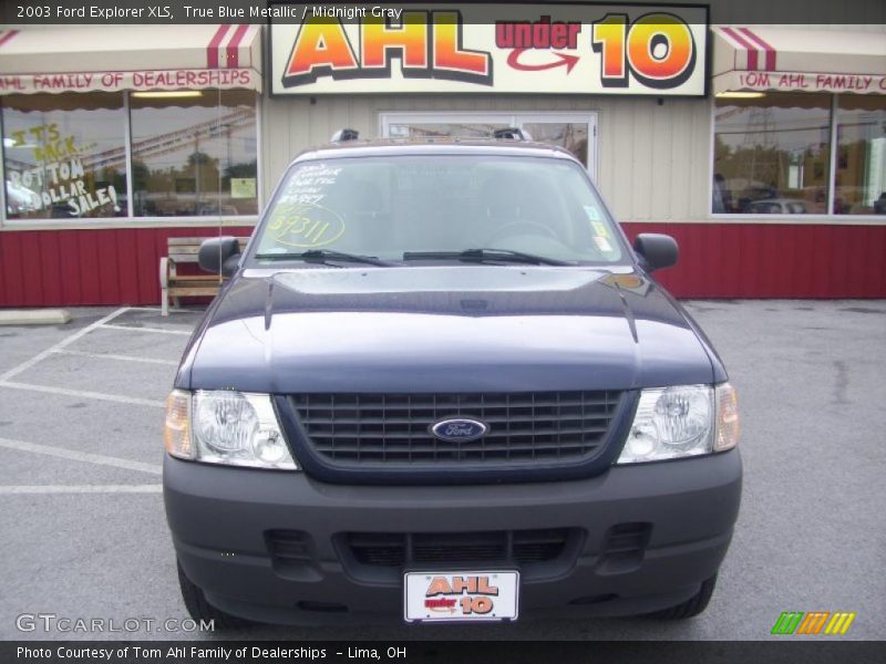 True Blue Metallic / Midnight Gray 2003 Ford Explorer XLS