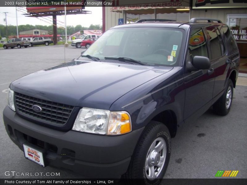 True Blue Metallic / Midnight Gray 2003 Ford Explorer XLS