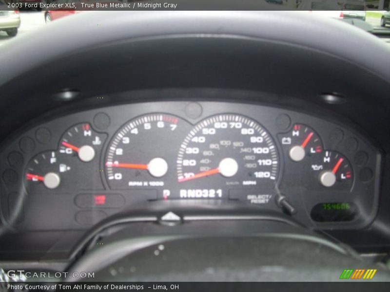 True Blue Metallic / Midnight Gray 2003 Ford Explorer XLS
