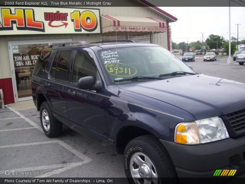True Blue Metallic / Midnight Gray 2003 Ford Explorer XLS