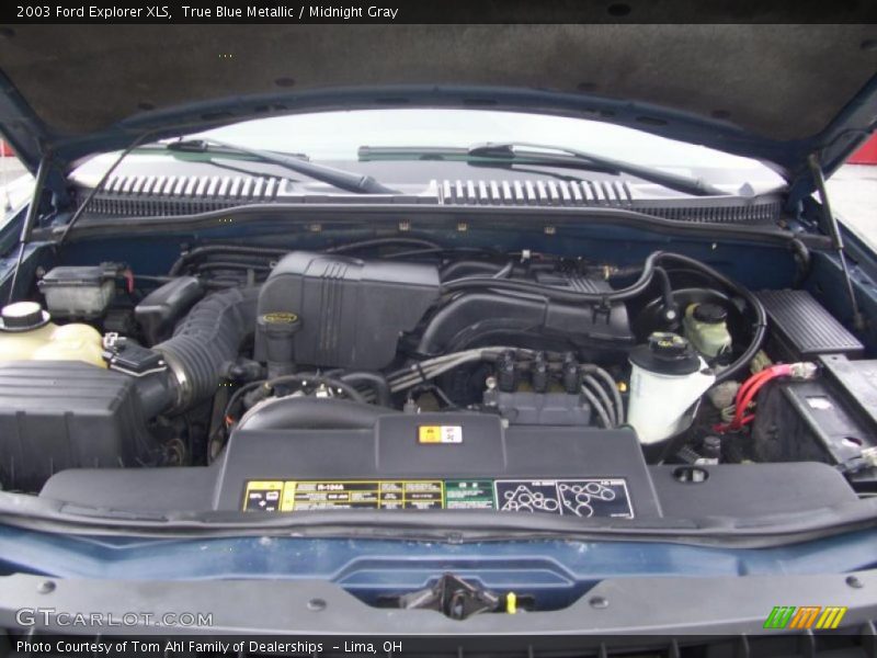 True Blue Metallic / Midnight Gray 2003 Ford Explorer XLS