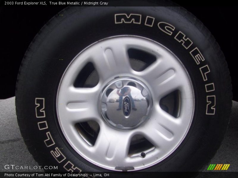 True Blue Metallic / Midnight Gray 2003 Ford Explorer XLS