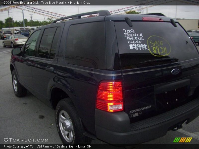 True Blue Metallic / Midnight Gray 2003 Ford Explorer XLS
