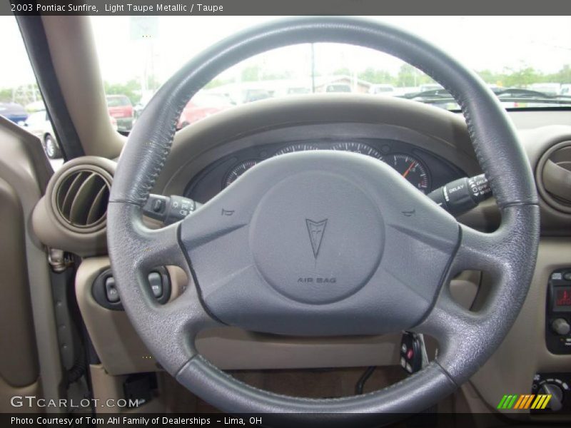 Light Taupe Metallic / Taupe 2003 Pontiac Sunfire