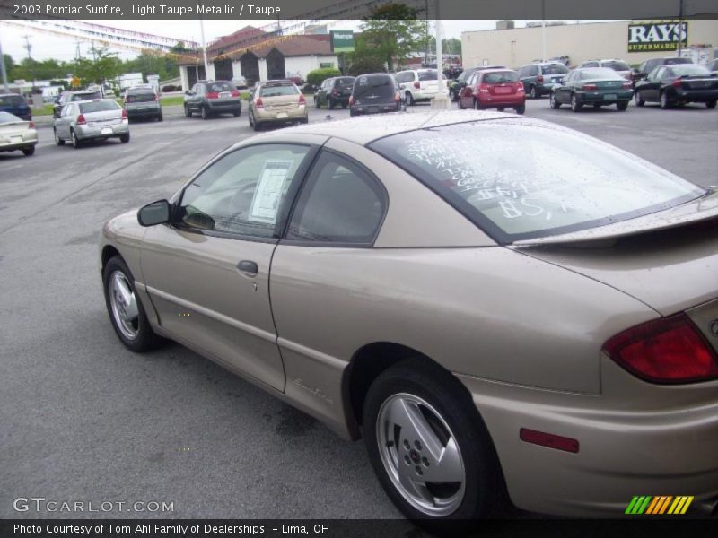 Light Taupe Metallic / Taupe 2003 Pontiac Sunfire