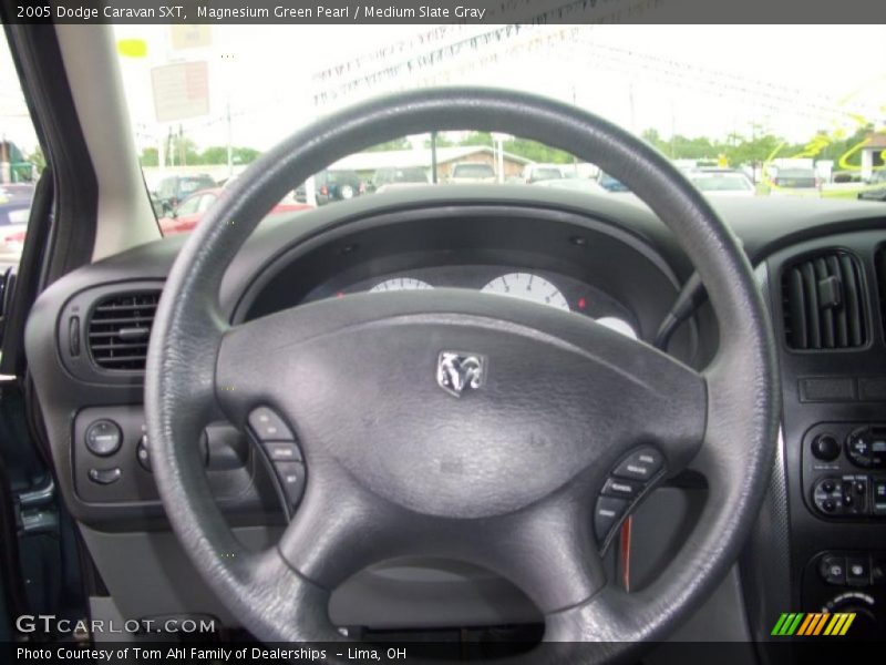 Magnesium Green Pearl / Medium Slate Gray 2005 Dodge Caravan SXT