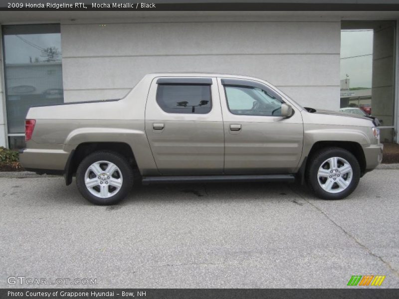 Mocha Metallic / Black 2009 Honda Ridgeline RTL