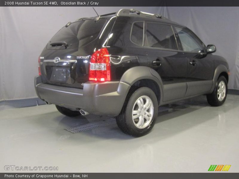 Obsidian Black / Gray 2008 Hyundai Tucson SE 4WD