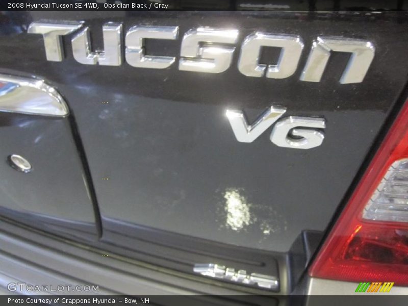 Obsidian Black / Gray 2008 Hyundai Tucson SE 4WD