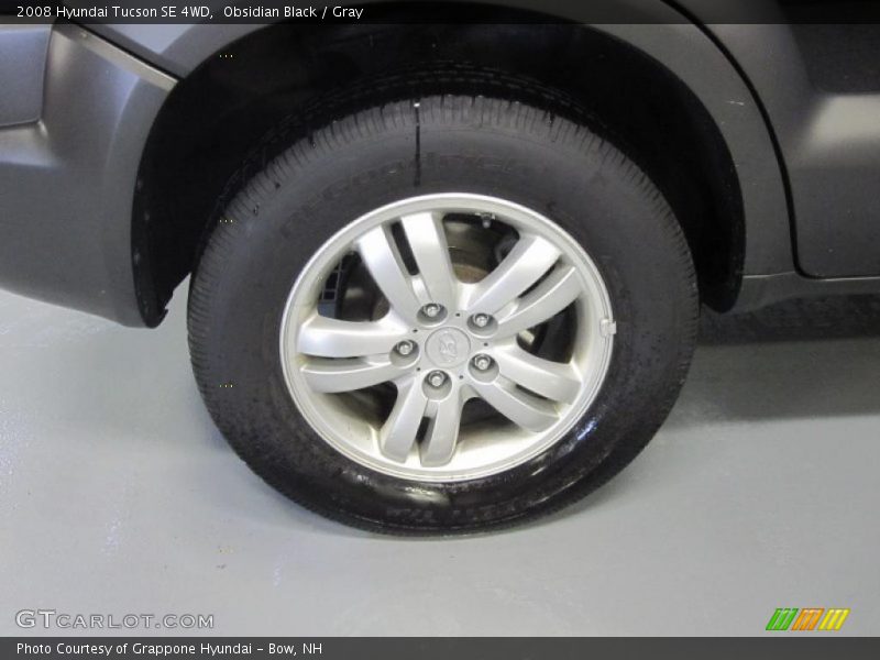 Obsidian Black / Gray 2008 Hyundai Tucson SE 4WD