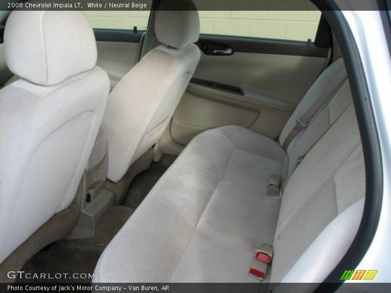 White / Neutral Beige 2008 Chevrolet Impala LT