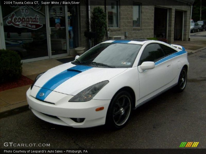 Super White / Black/Silver 2004 Toyota Celica GT