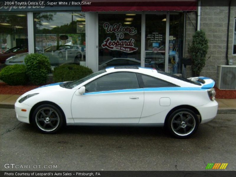 Super White / Black/Silver 2004 Toyota Celica GT
