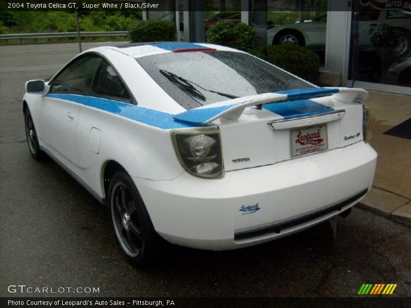Super White / Black/Silver 2004 Toyota Celica GT