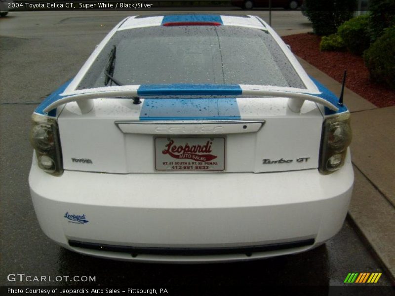 Super White / Black/Silver 2004 Toyota Celica GT