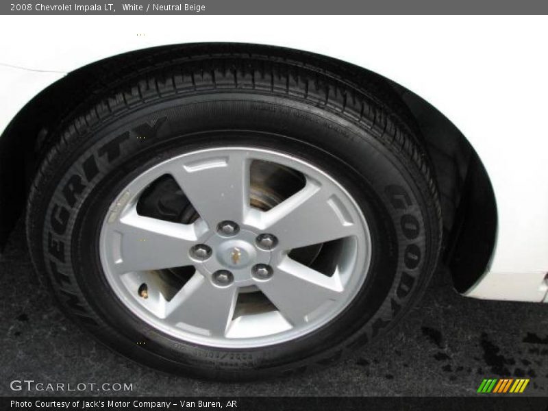 White / Neutral Beige 2008 Chevrolet Impala LT