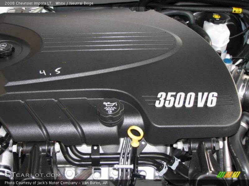 White / Neutral Beige 2008 Chevrolet Impala LT