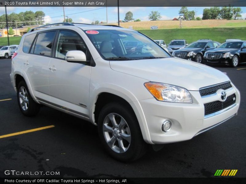 Super White / Ash Gray 2010 Toyota RAV4 Limited V6