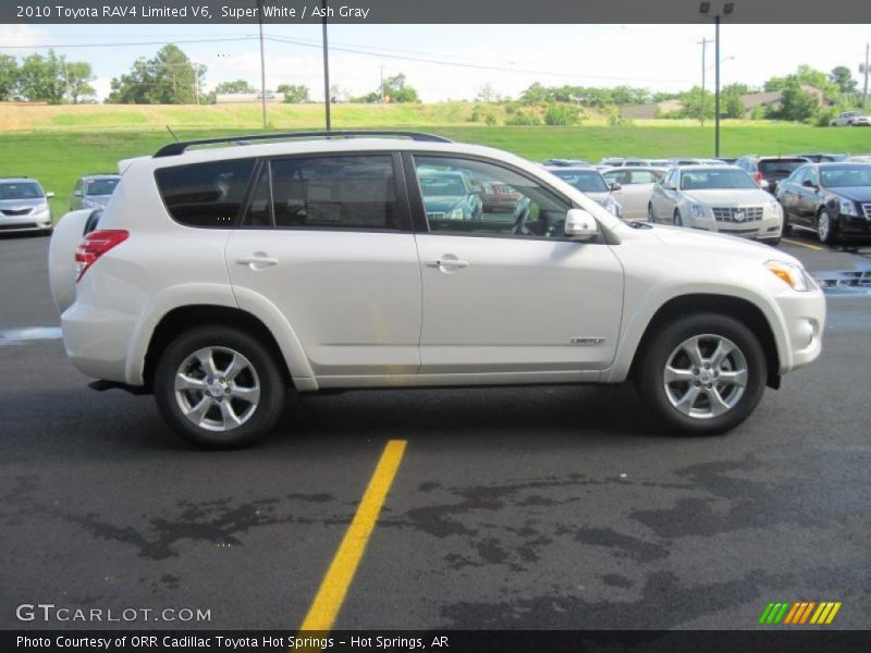 Super White / Ash Gray 2010 Toyota RAV4 Limited V6