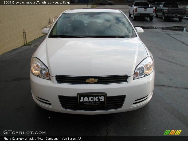 White / Neutral Beige 2008 Chevrolet Impala LT