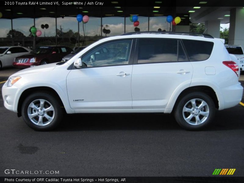 Super White / Ash Gray 2010 Toyota RAV4 Limited V6