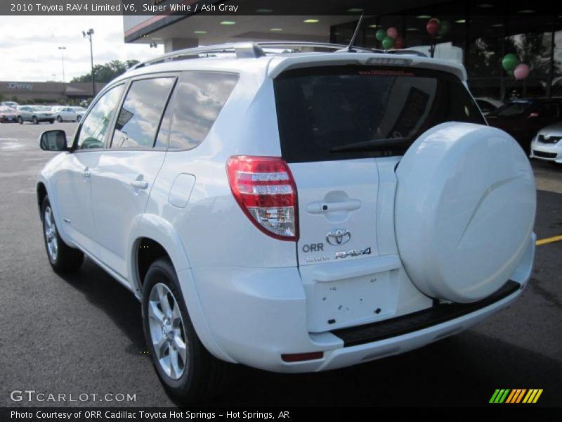 Super White / Ash Gray 2010 Toyota RAV4 Limited V6