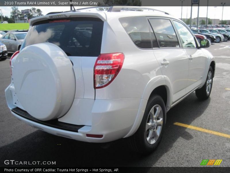 Super White / Ash Gray 2010 Toyota RAV4 Limited V6