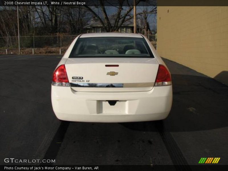 White / Neutral Beige 2008 Chevrolet Impala LT