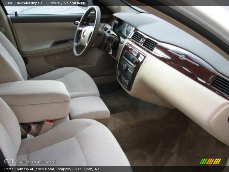 White / Neutral Beige 2008 Chevrolet Impala LT