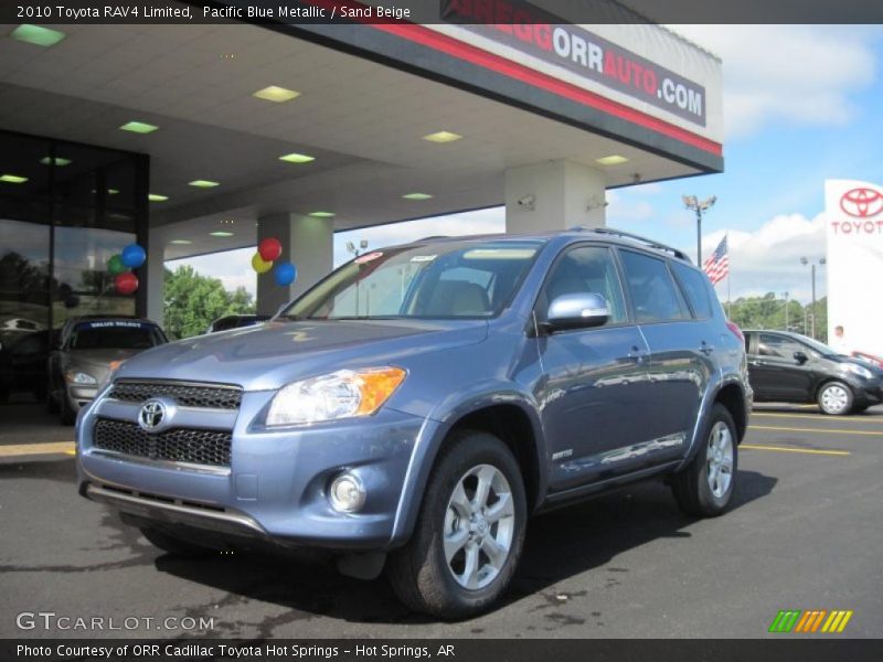 Pacific Blue Metallic / Sand Beige 2010 Toyota RAV4 Limited