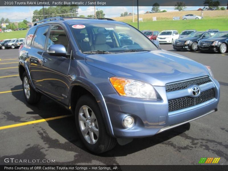 Pacific Blue Metallic / Sand Beige 2010 Toyota RAV4 Limited