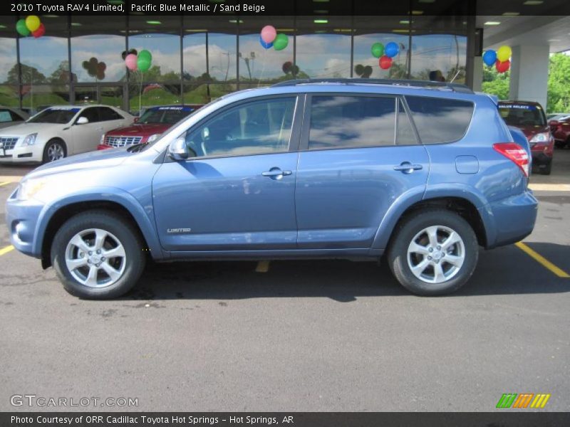 Pacific Blue Metallic / Sand Beige 2010 Toyota RAV4 Limited