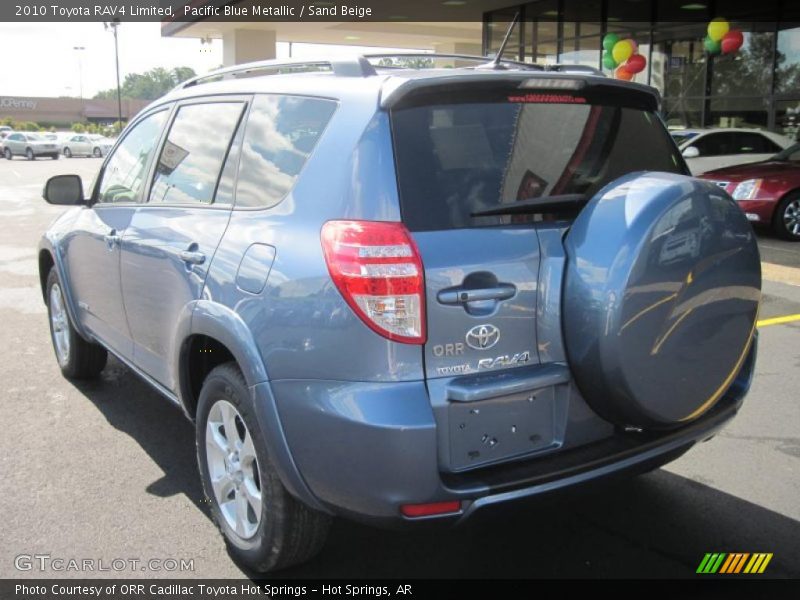 Pacific Blue Metallic / Sand Beige 2010 Toyota RAV4 Limited