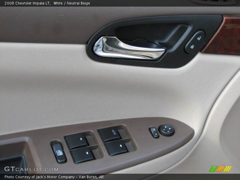 White / Neutral Beige 2008 Chevrolet Impala LT