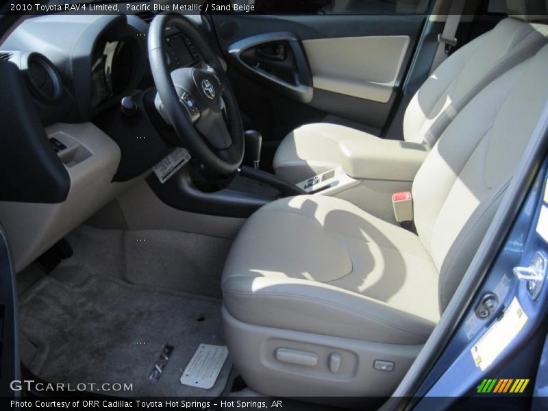 Pacific Blue Metallic / Sand Beige 2010 Toyota RAV4 Limited