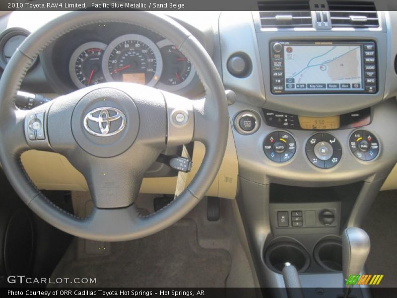 Pacific Blue Metallic / Sand Beige 2010 Toyota RAV4 Limited