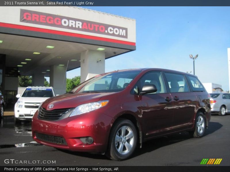 Salsa Red Pearl / Light Gray 2011 Toyota Sienna V6