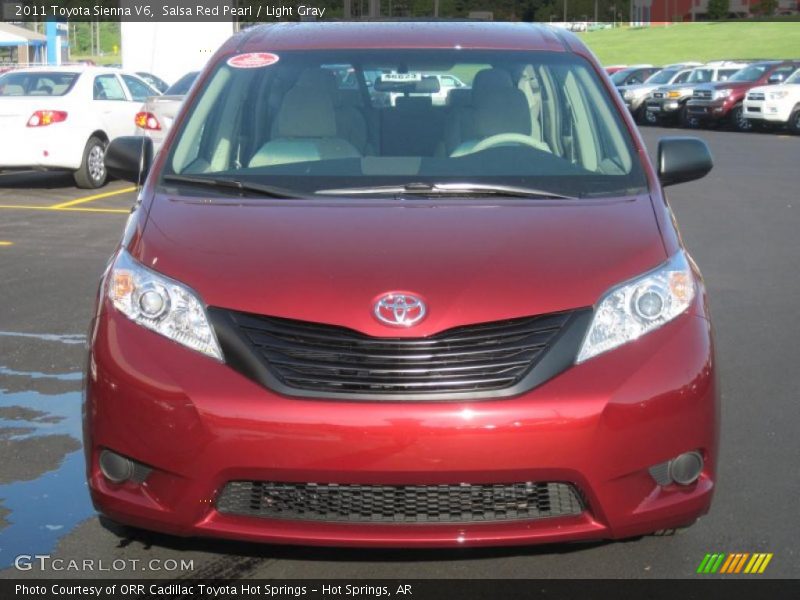 Salsa Red Pearl / Light Gray 2011 Toyota Sienna V6