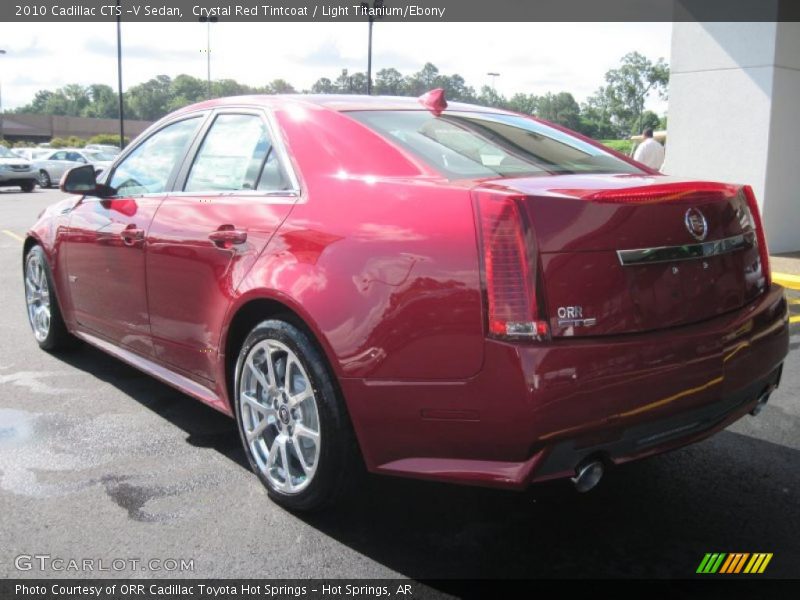 Crystal Red Tintcoat / Light Titanium/Ebony 2010 Cadillac CTS -V Sedan
