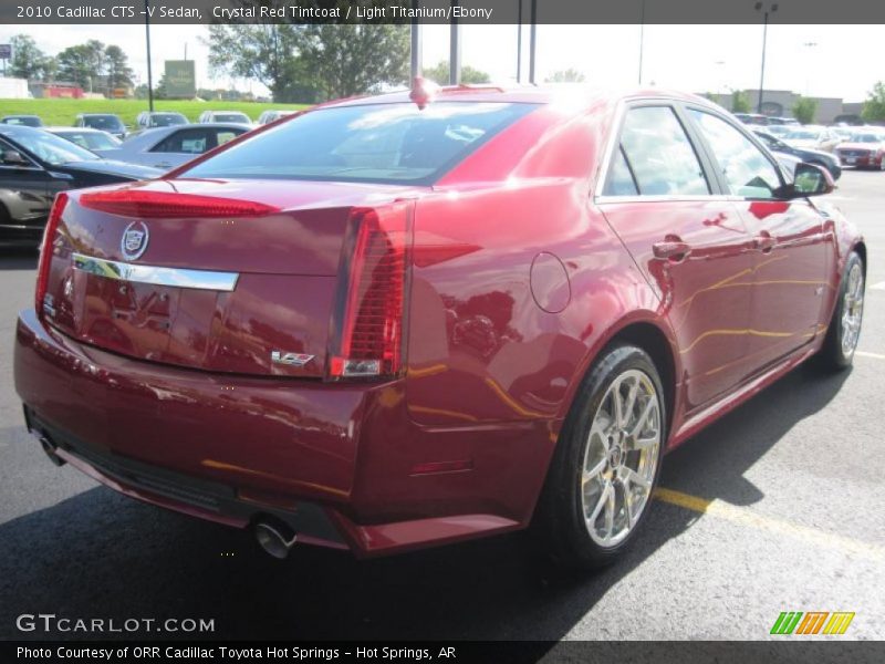 Crystal Red Tintcoat / Light Titanium/Ebony 2010 Cadillac CTS -V Sedan