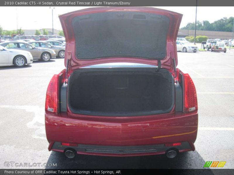Crystal Red Tintcoat / Light Titanium/Ebony 2010 Cadillac CTS -V Sedan