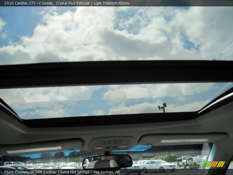 Crystal Red Tintcoat / Light Titanium/Ebony 2010 Cadillac CTS -V Sedan