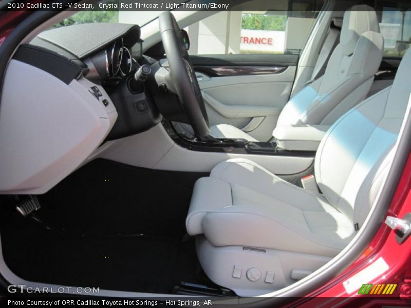 Crystal Red Tintcoat / Light Titanium/Ebony 2010 Cadillac CTS -V Sedan